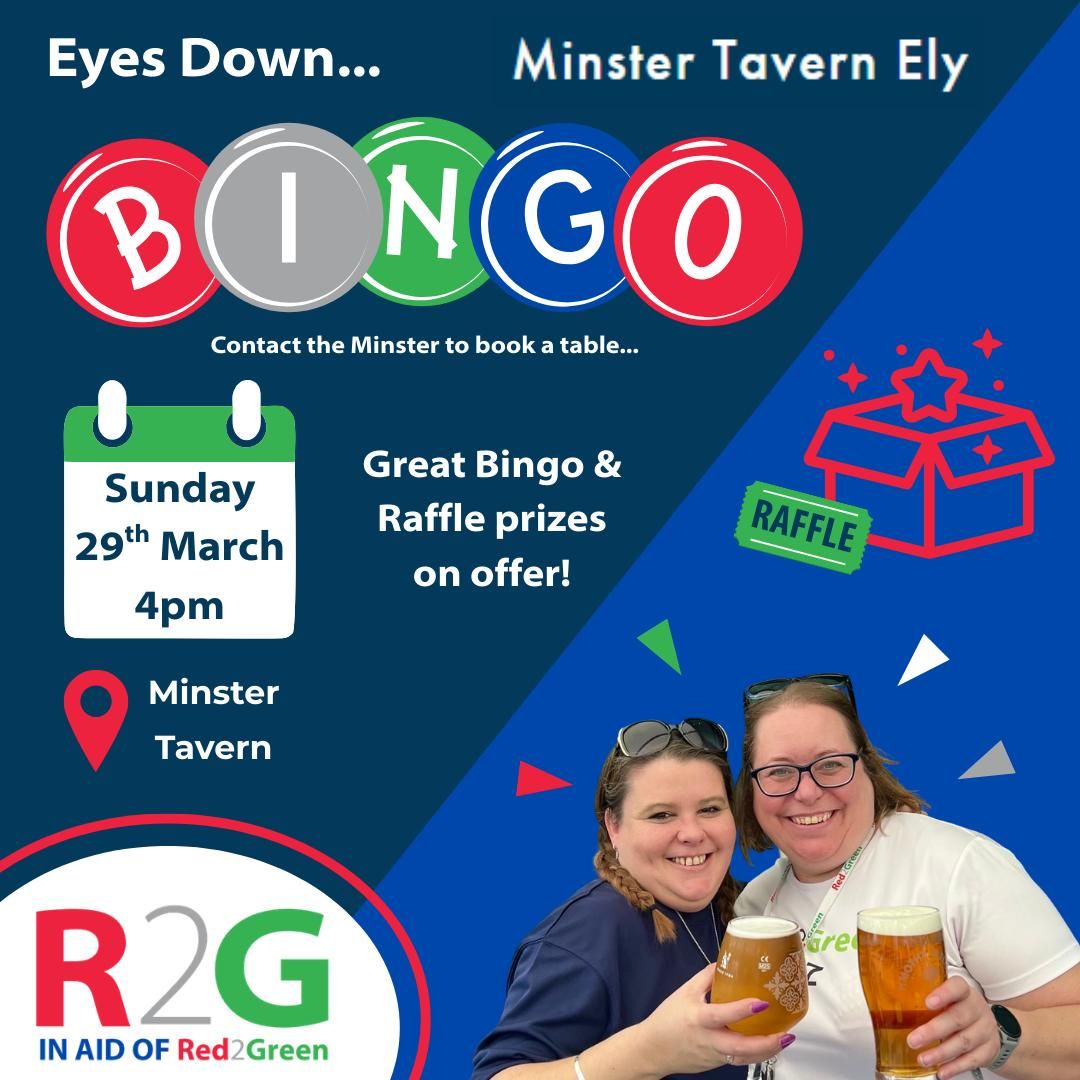 Red2Green Charity Bingo!