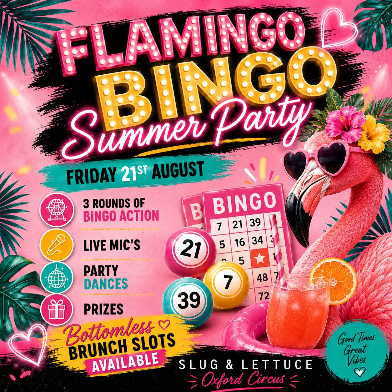 Flamingo Bingo (Summer Party)