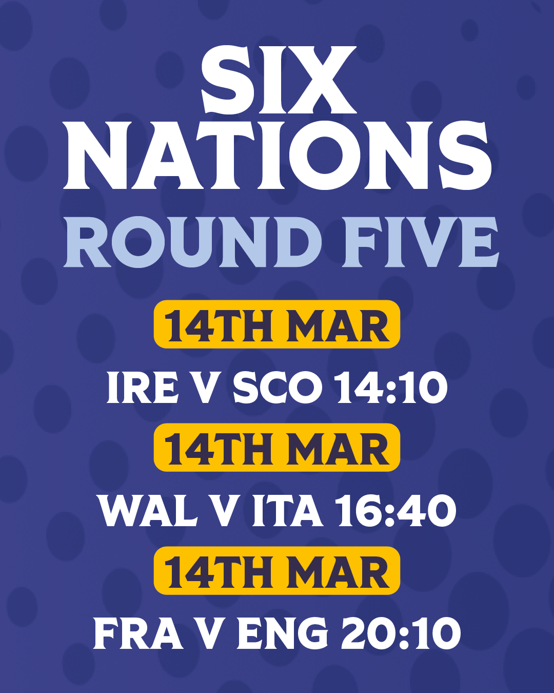 6 Nations Final Day