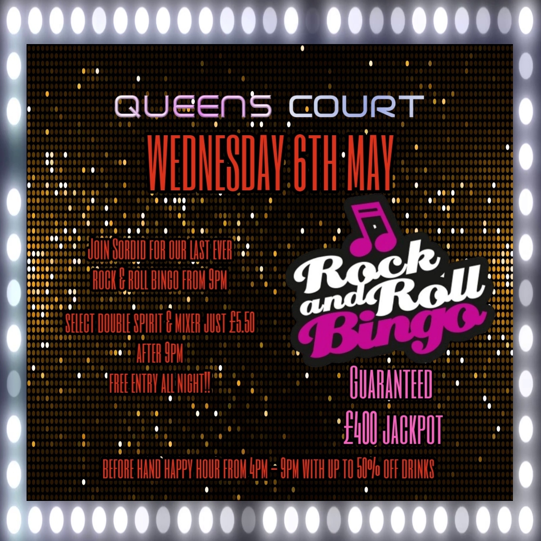 Rock and Roll Bingo with St Sordid Secret