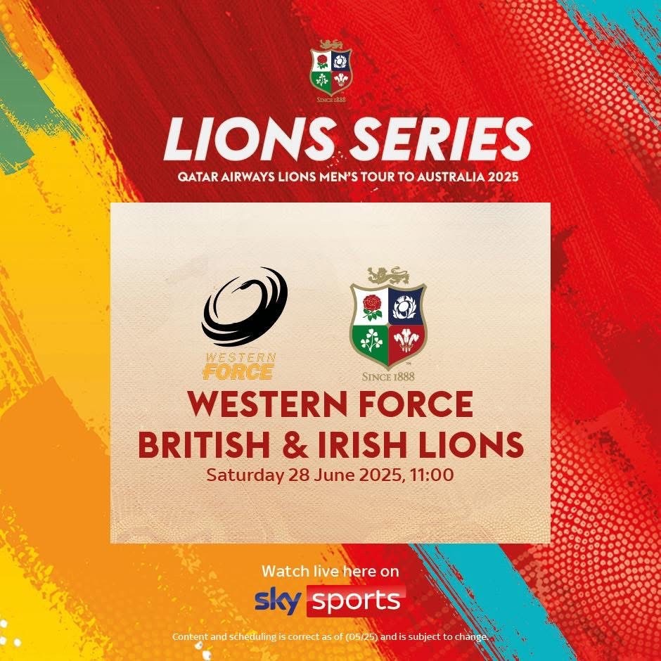 WESTERNFORCE VBRITISH & IRISH LIONS