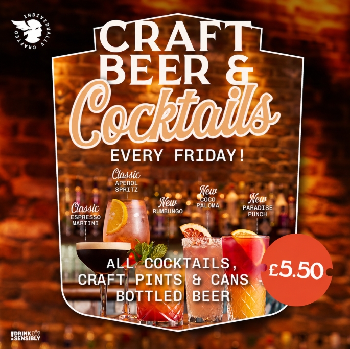 Craft and Cocktails Every Friday