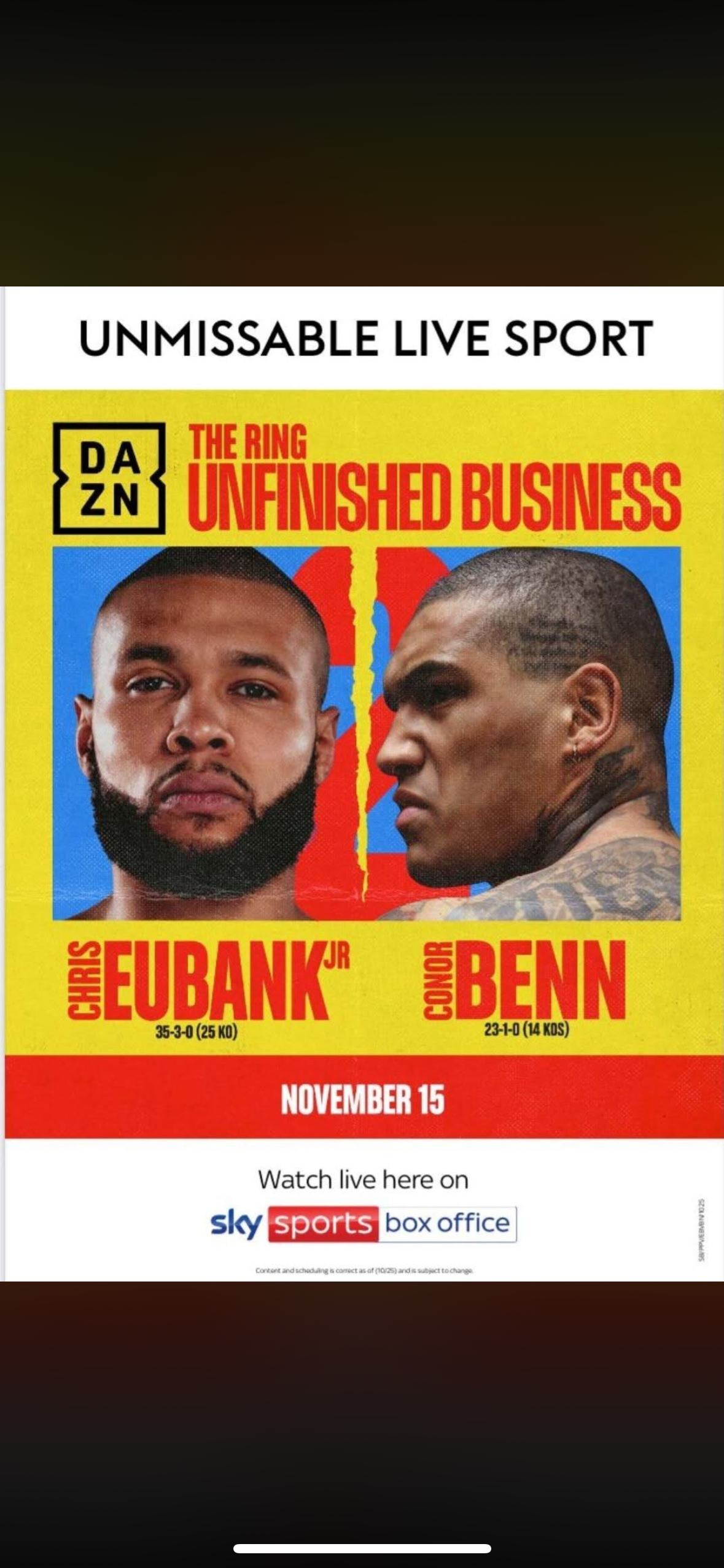 Unfinished Business: Round 2