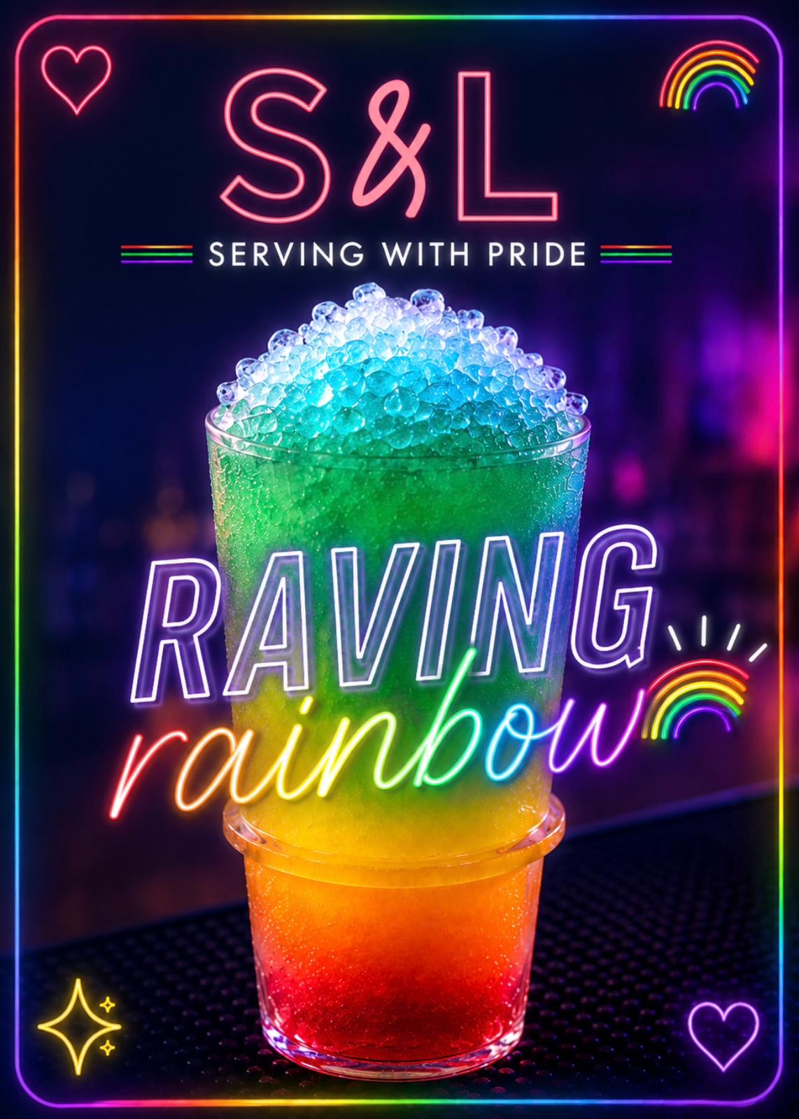 PRIDE EXCLUSIVE - RAVING RAINBOW 