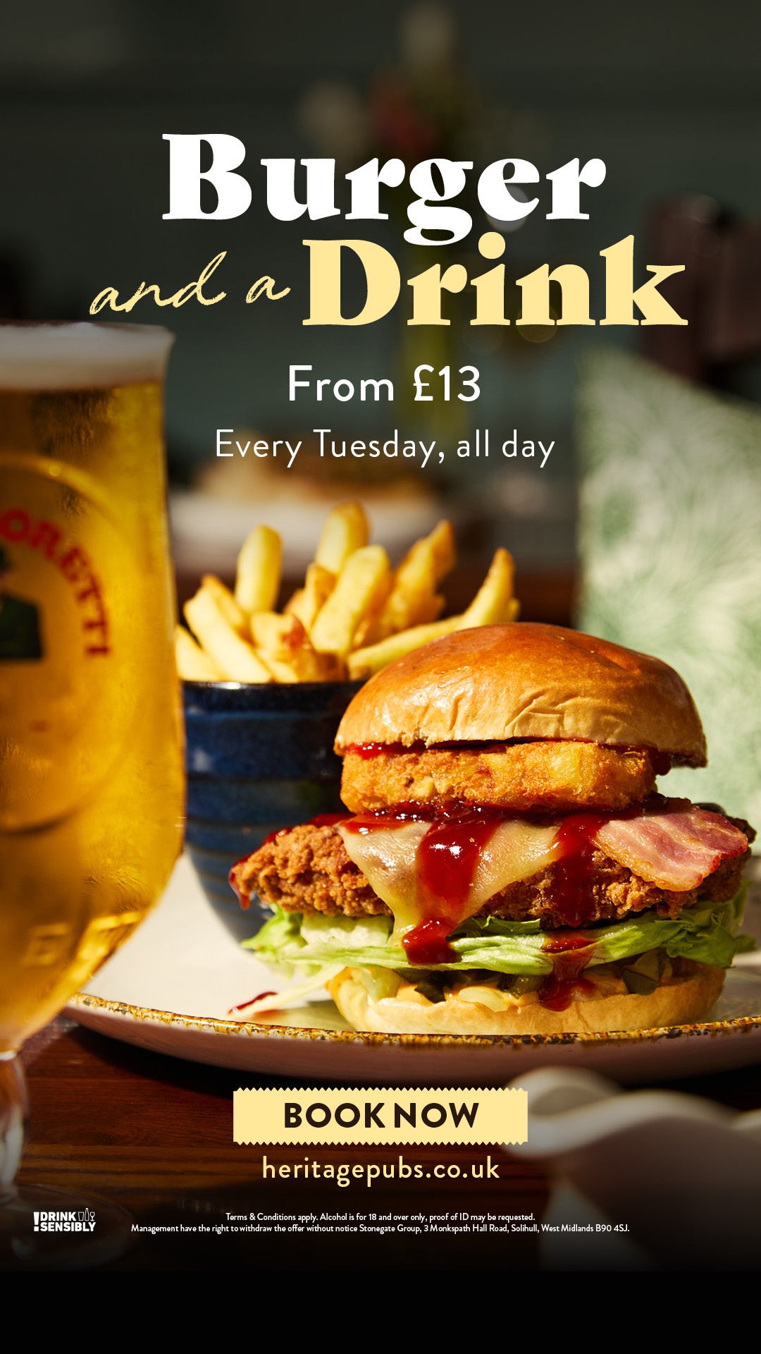 Tuesday Burger deal 
