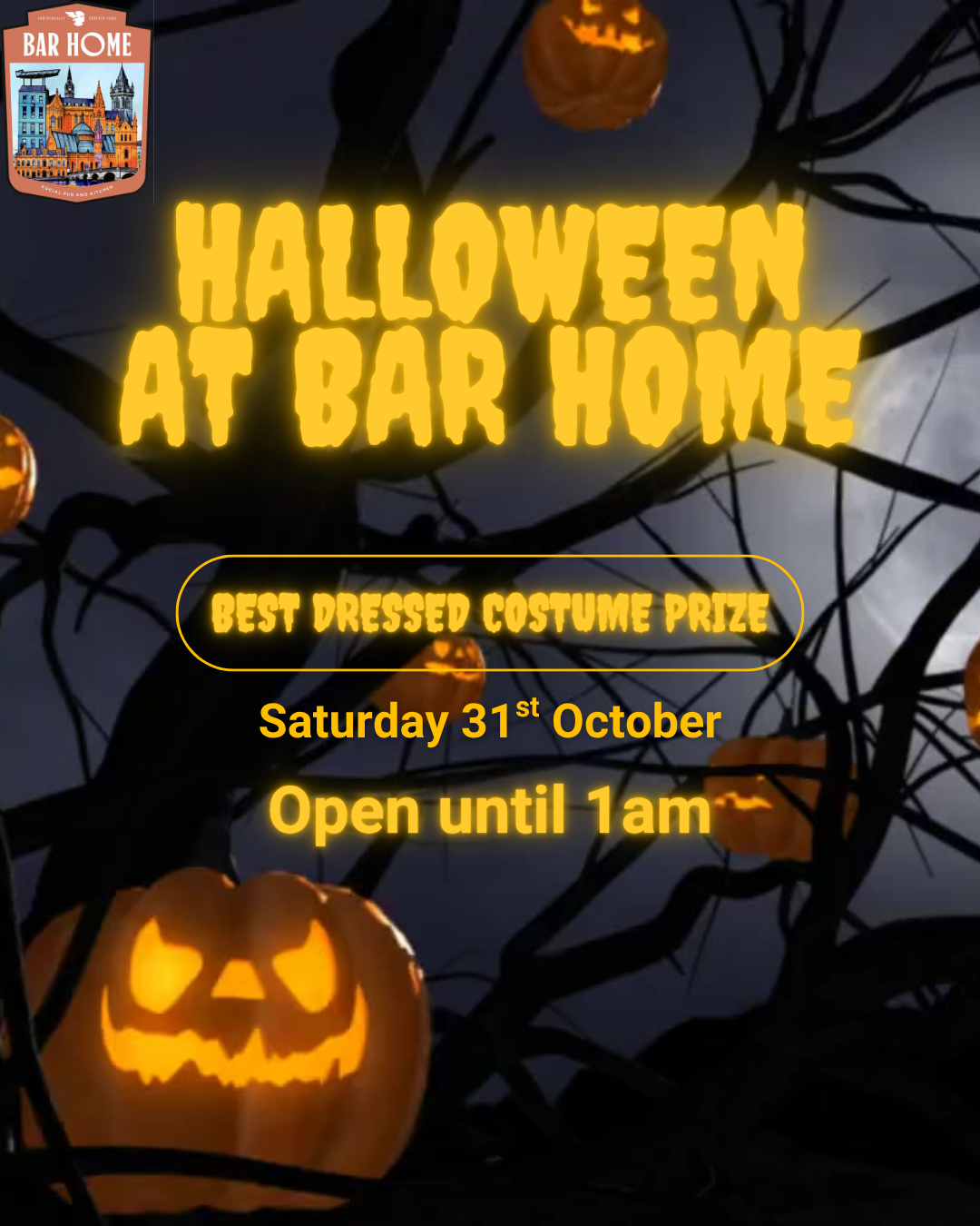 Halloween at Bar Home