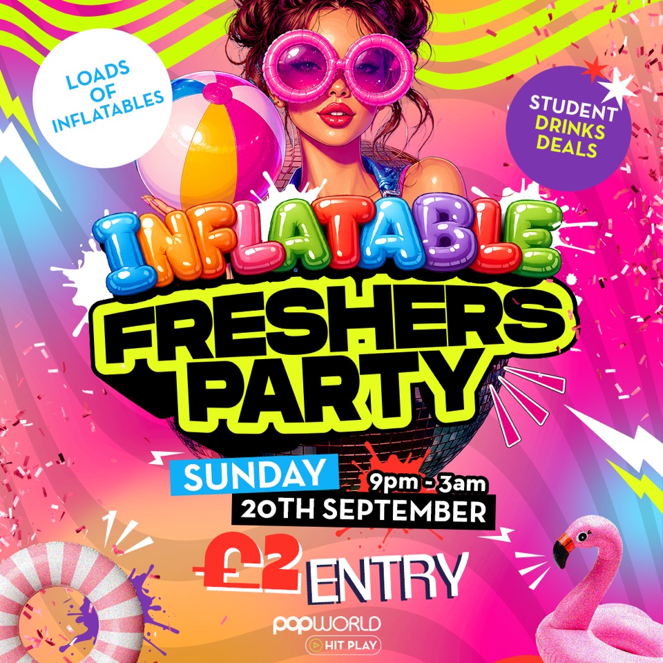  🦄 🎈 Freshers Inflatable Party 🌴