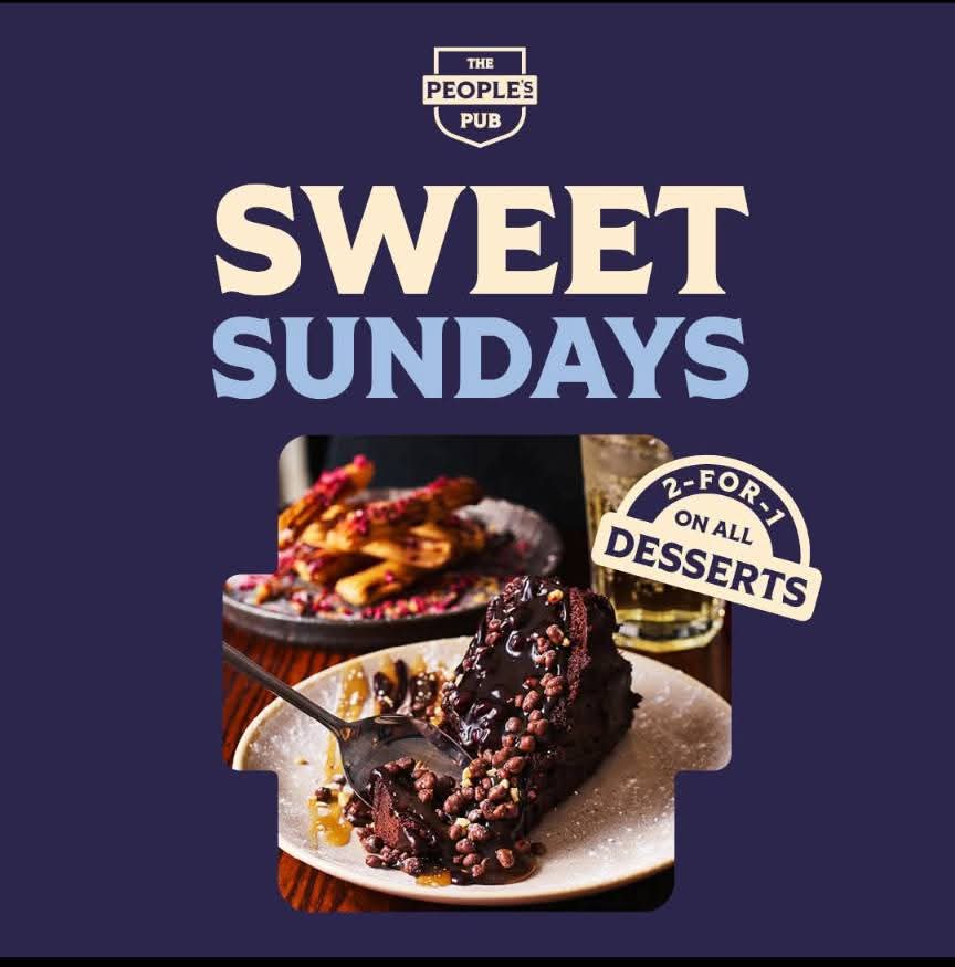 2-4-1 Desserts Every Sunday