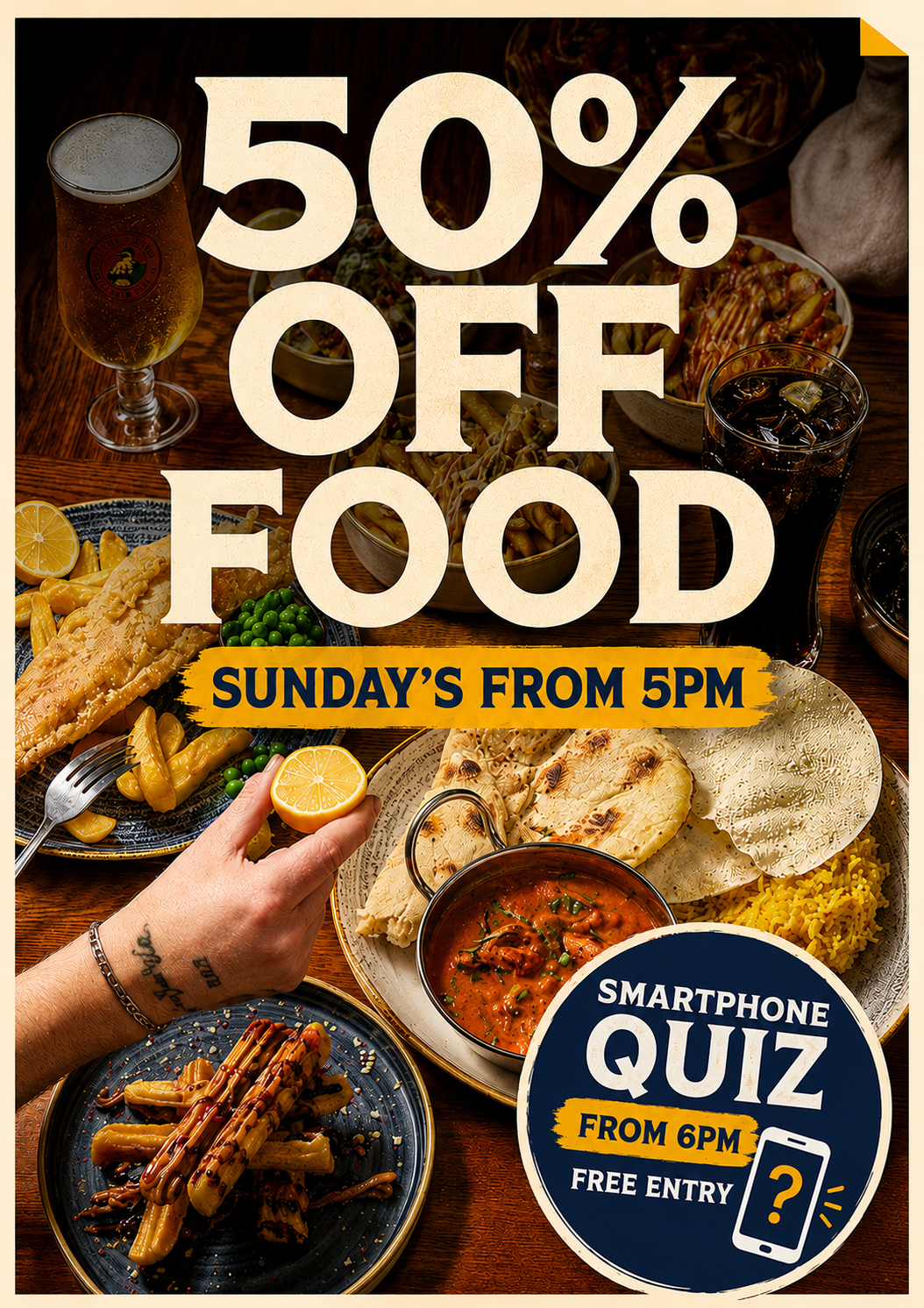 50% Off Food