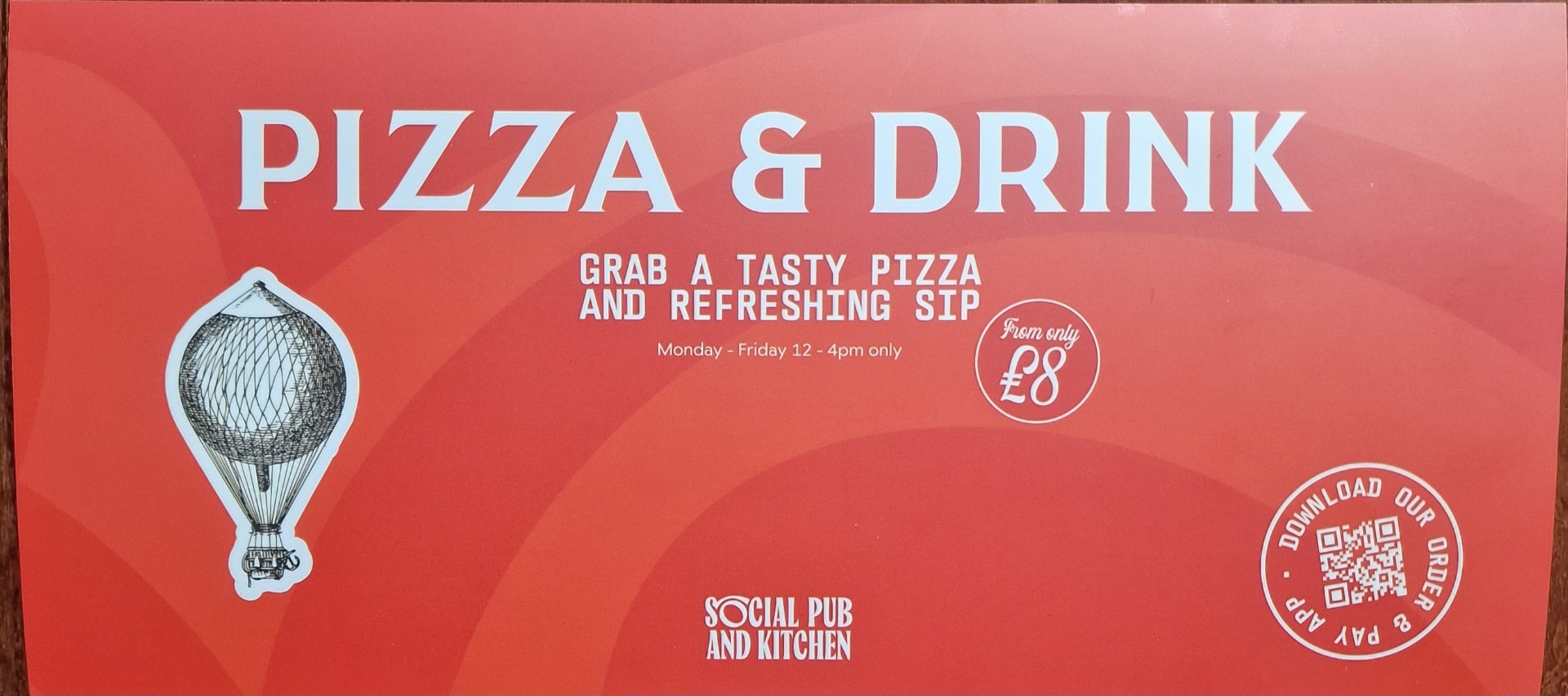 Lunch Pizza and a Drink Deal 