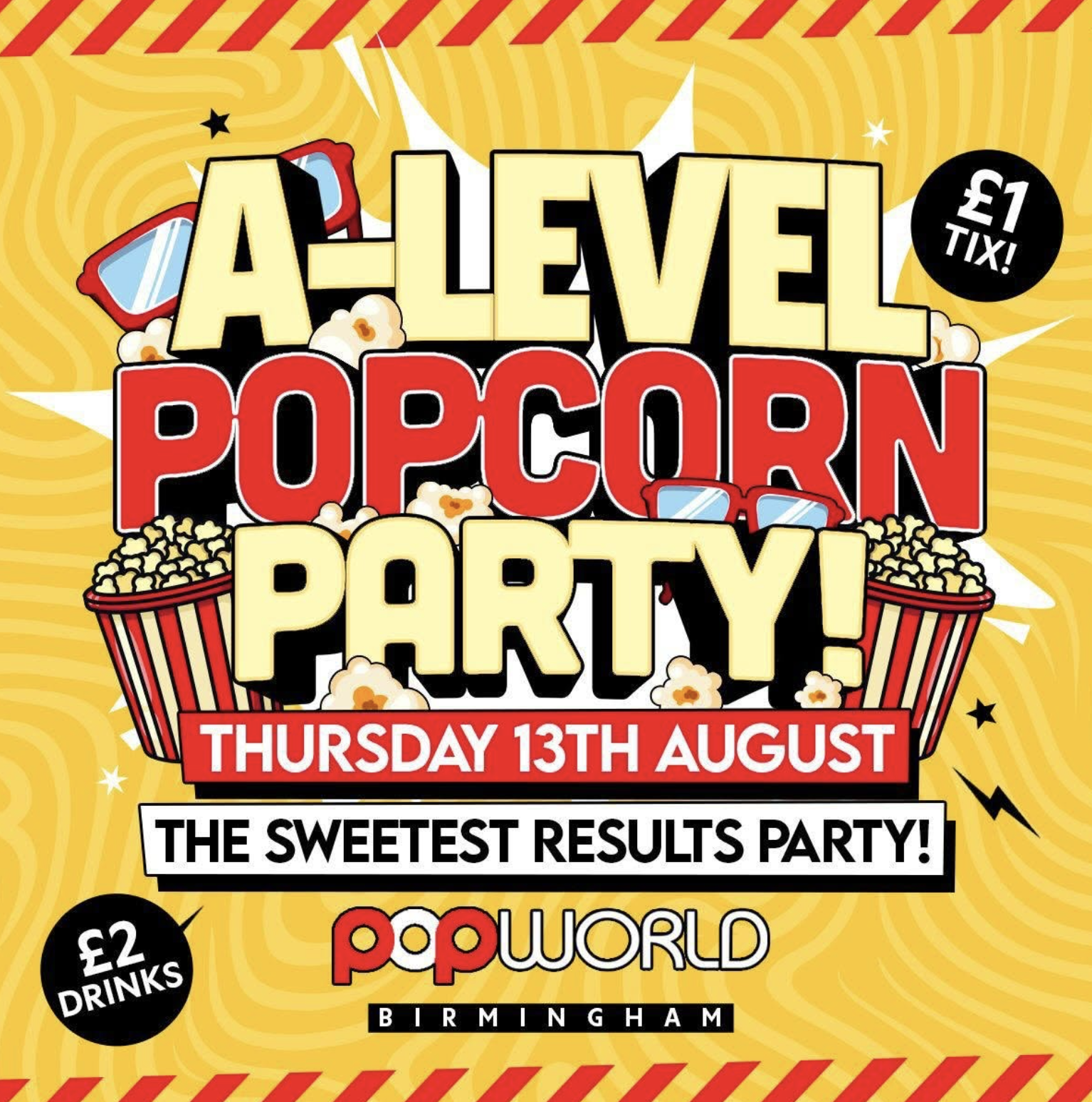 A Level Results POPCORN Party