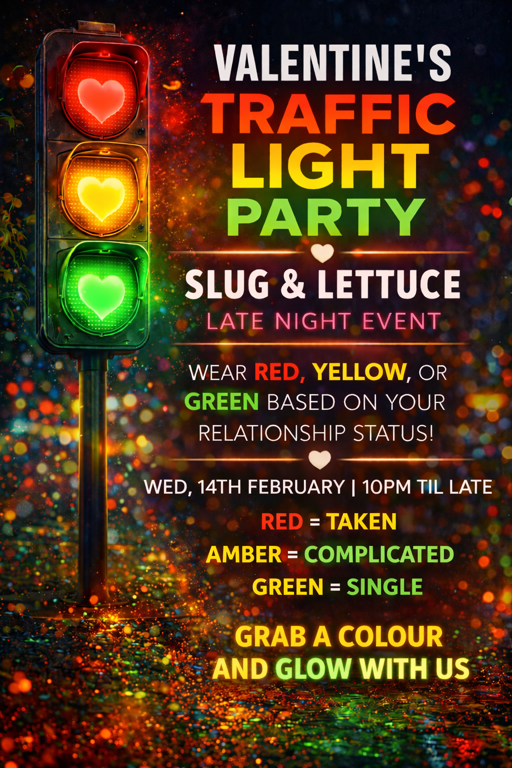 Valentines Traffic Light Party