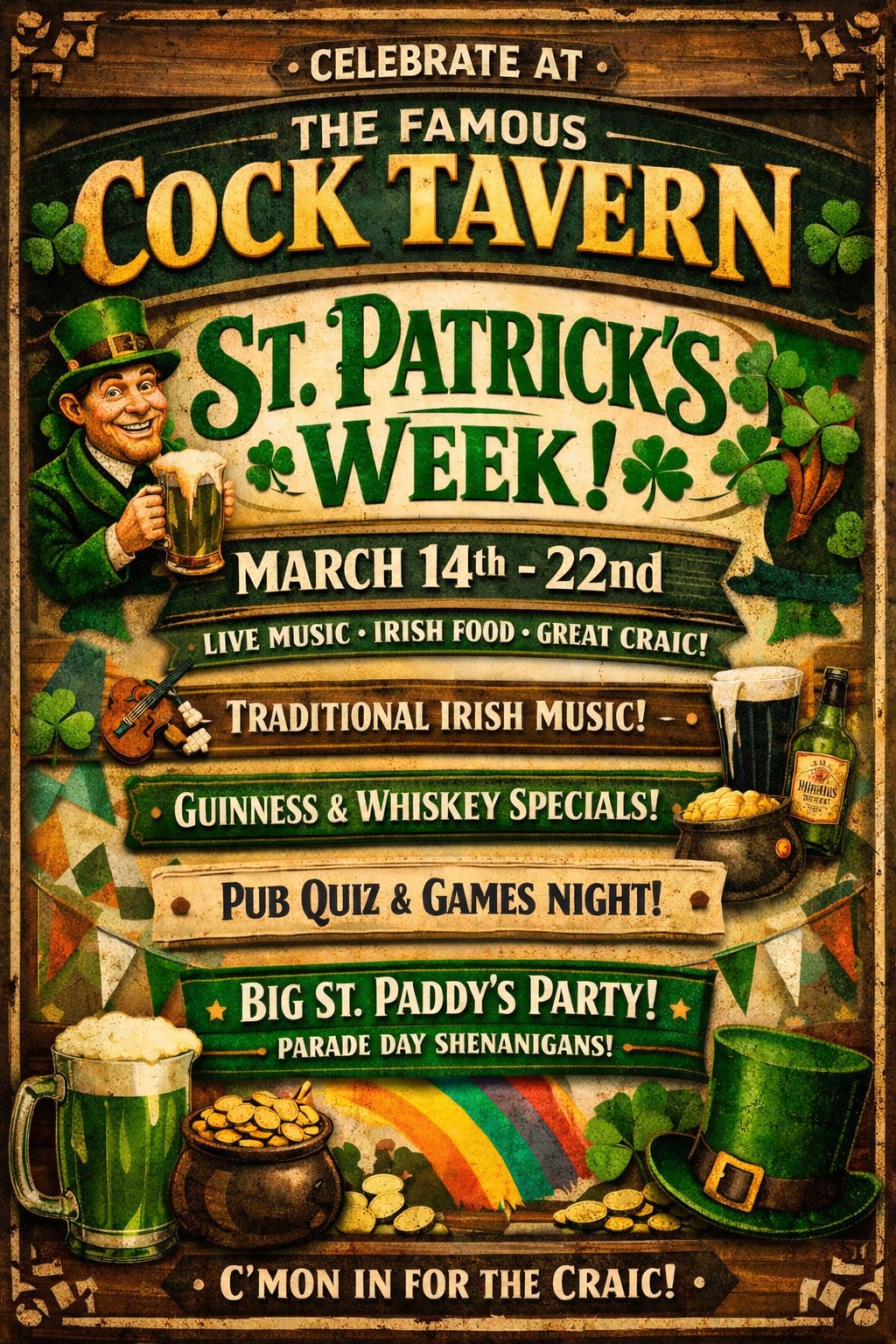 the start of Paddy's Celebrations