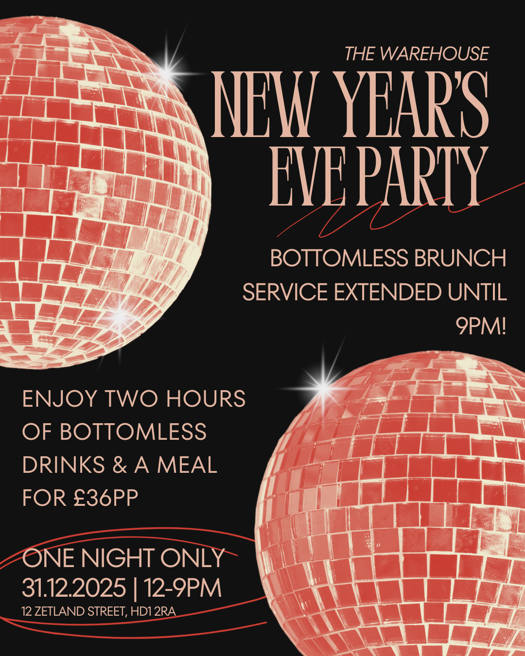 New Years Eve Bottomless Brunch