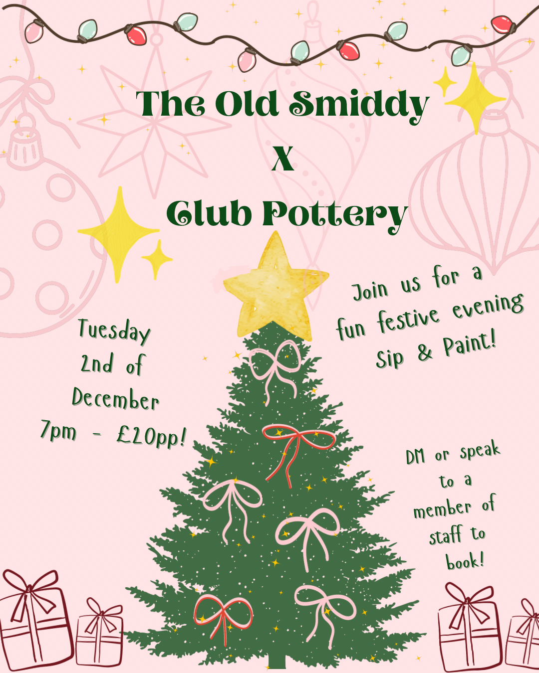 Festive paint & sip!