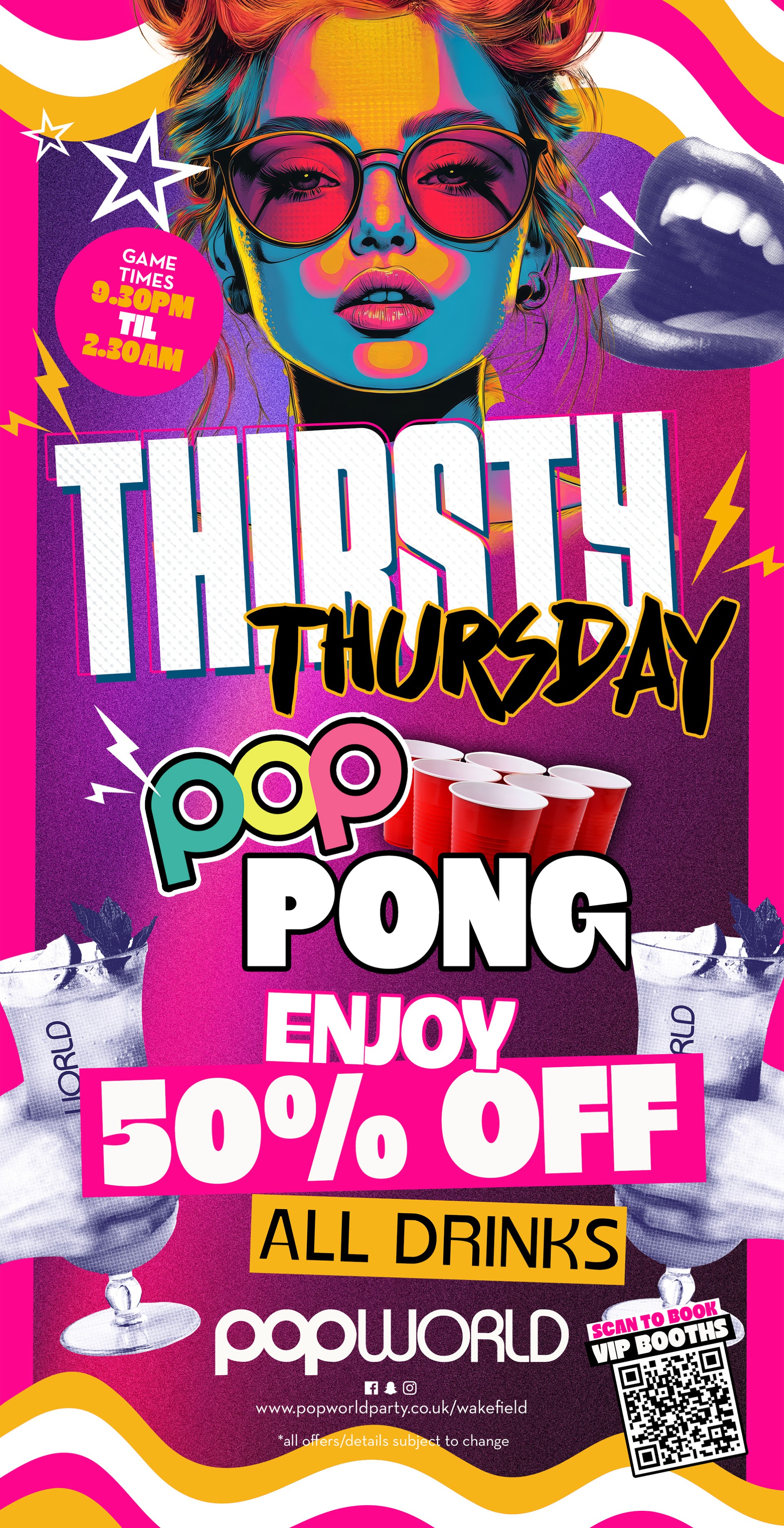 Pop Pong Thirsty thursdays