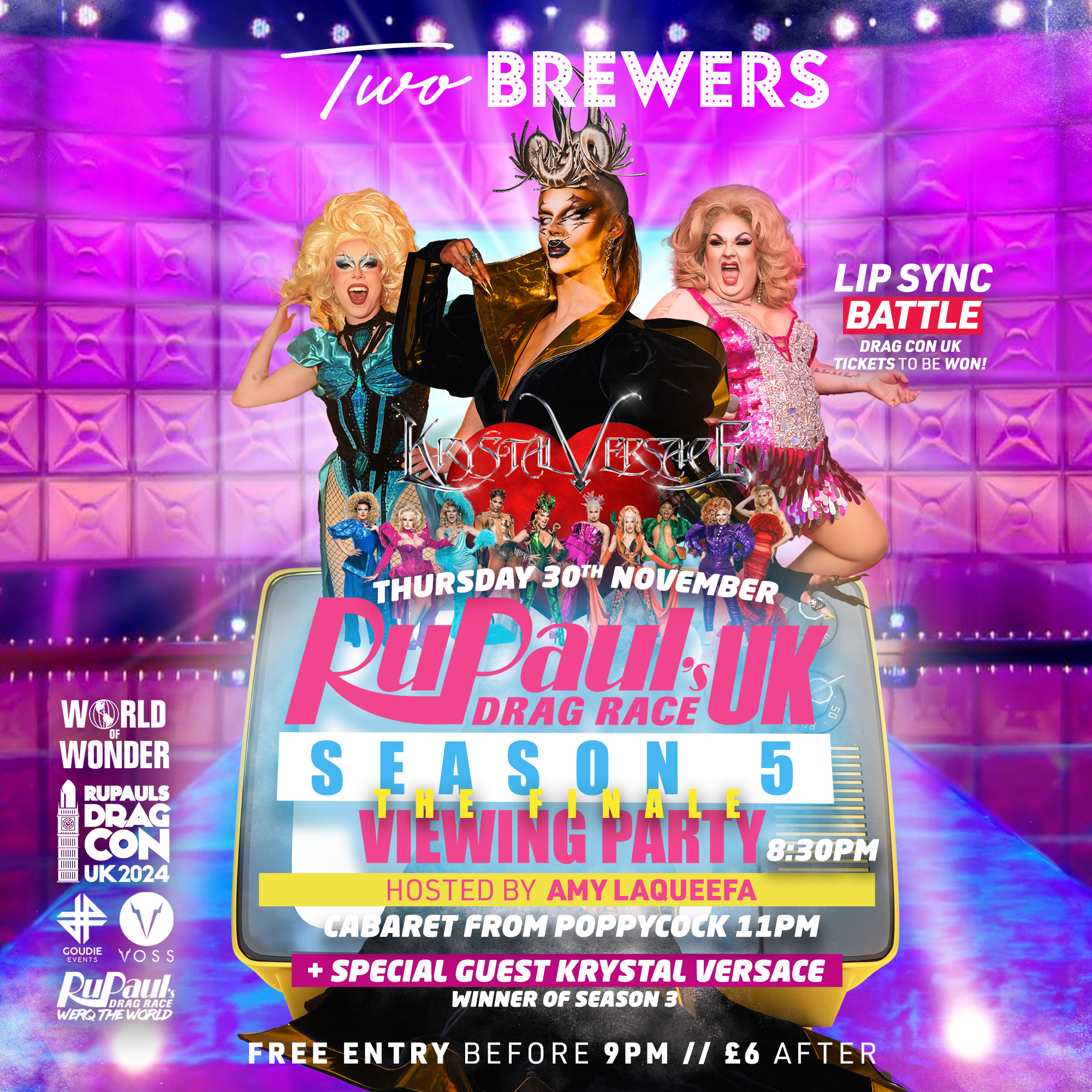 Drag Race UK 5 Finale Viewing Party with Krystal Versace