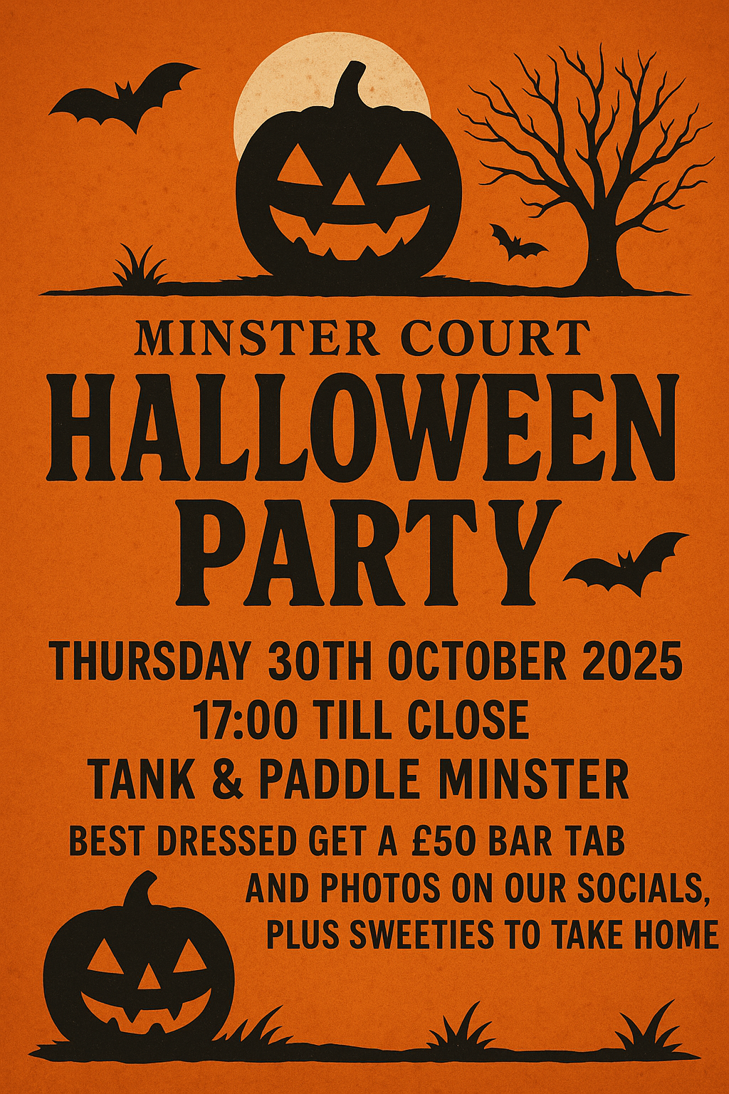 Tank and Paddle Halloween