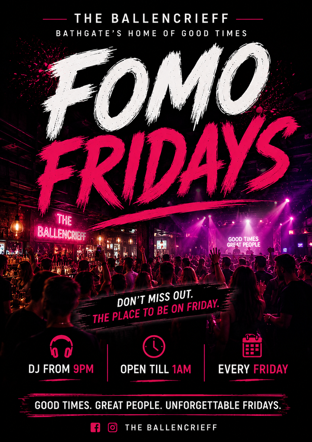 FOMO Friday's at The Ballencrieff