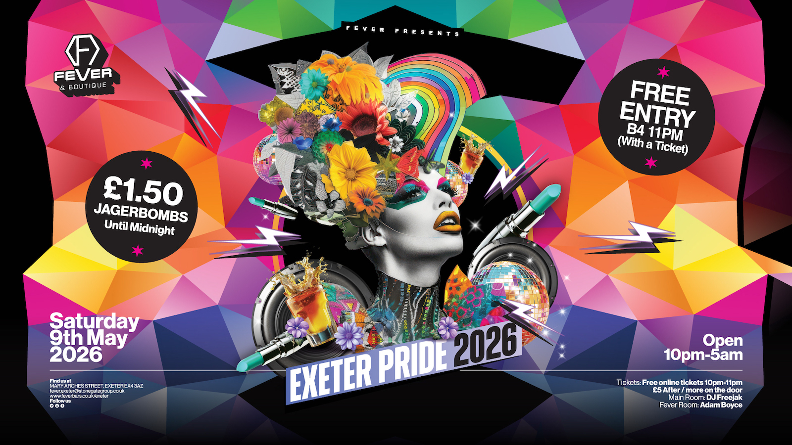 PRIDE In Exeter @ Fever til 5am