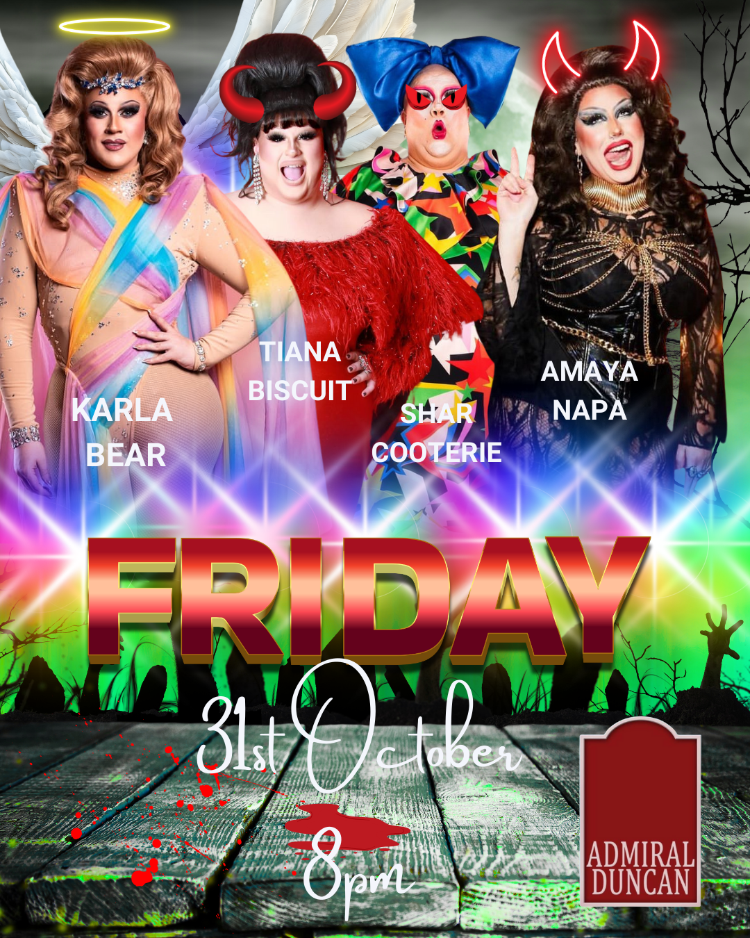 Fright Night Cabaret from 8pm