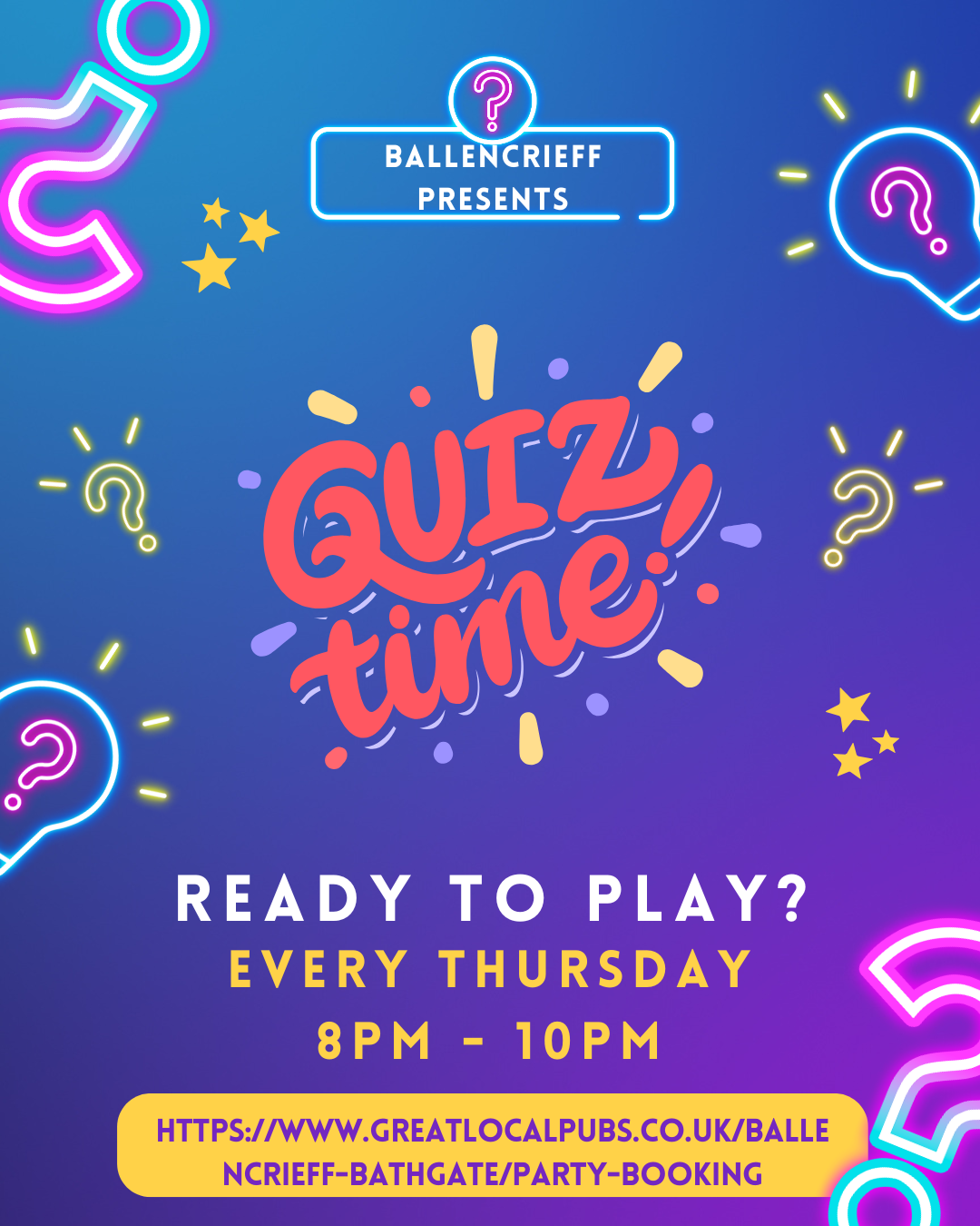 Ballencrieff Big Pub Quiz