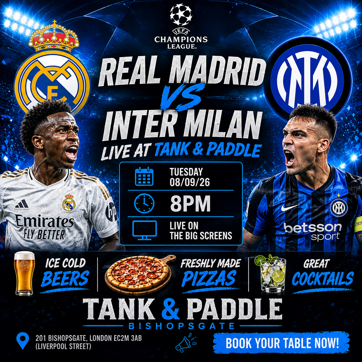 Real Madrid vs Inter Milan