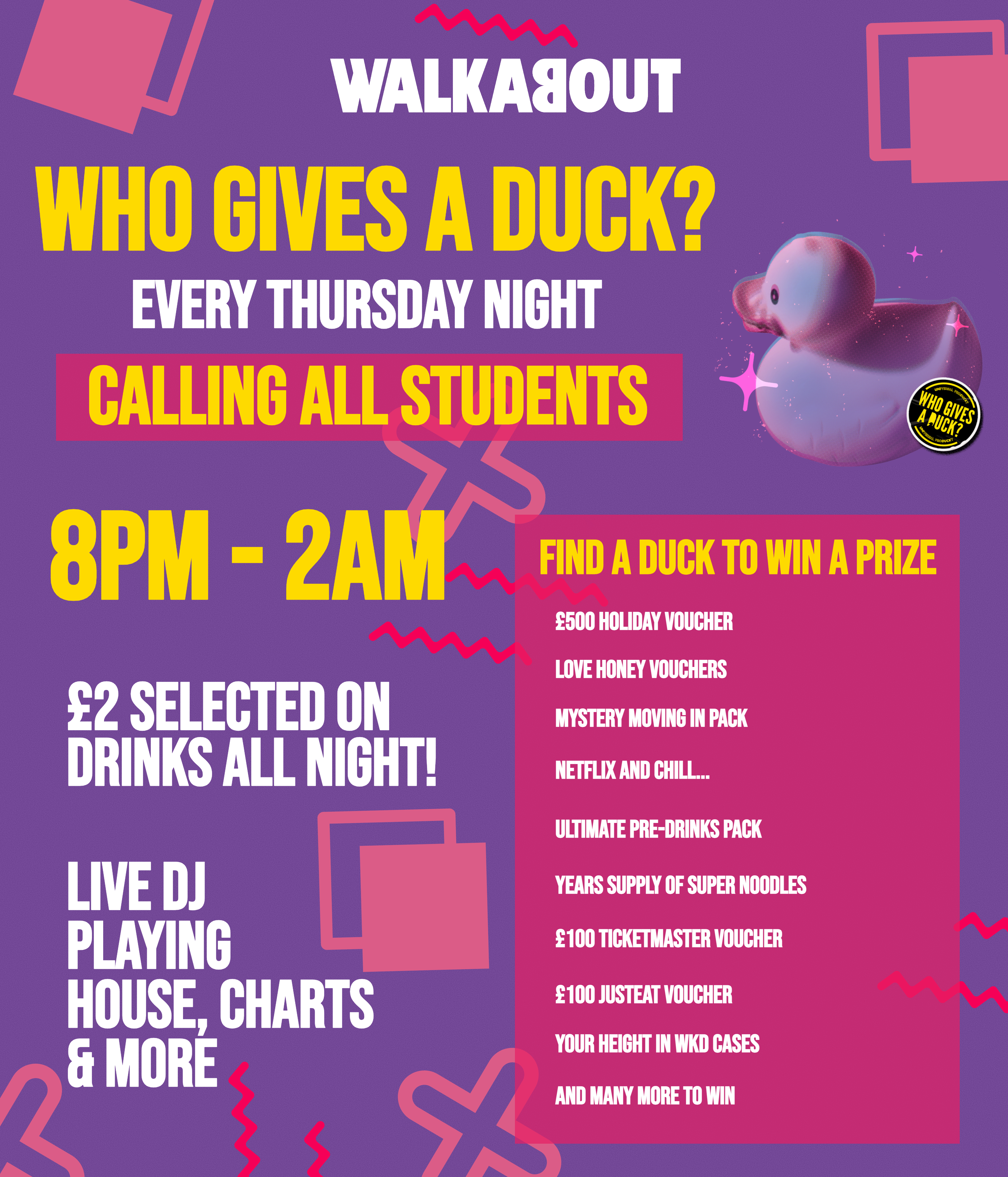 Who Gives a Duck Student Night