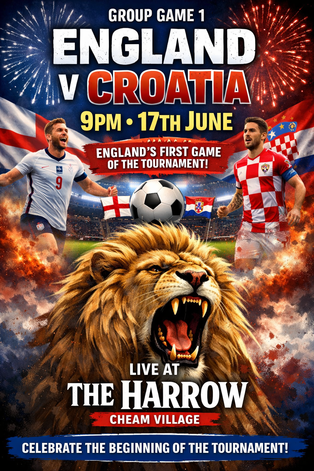 England V Croatia 1st group game