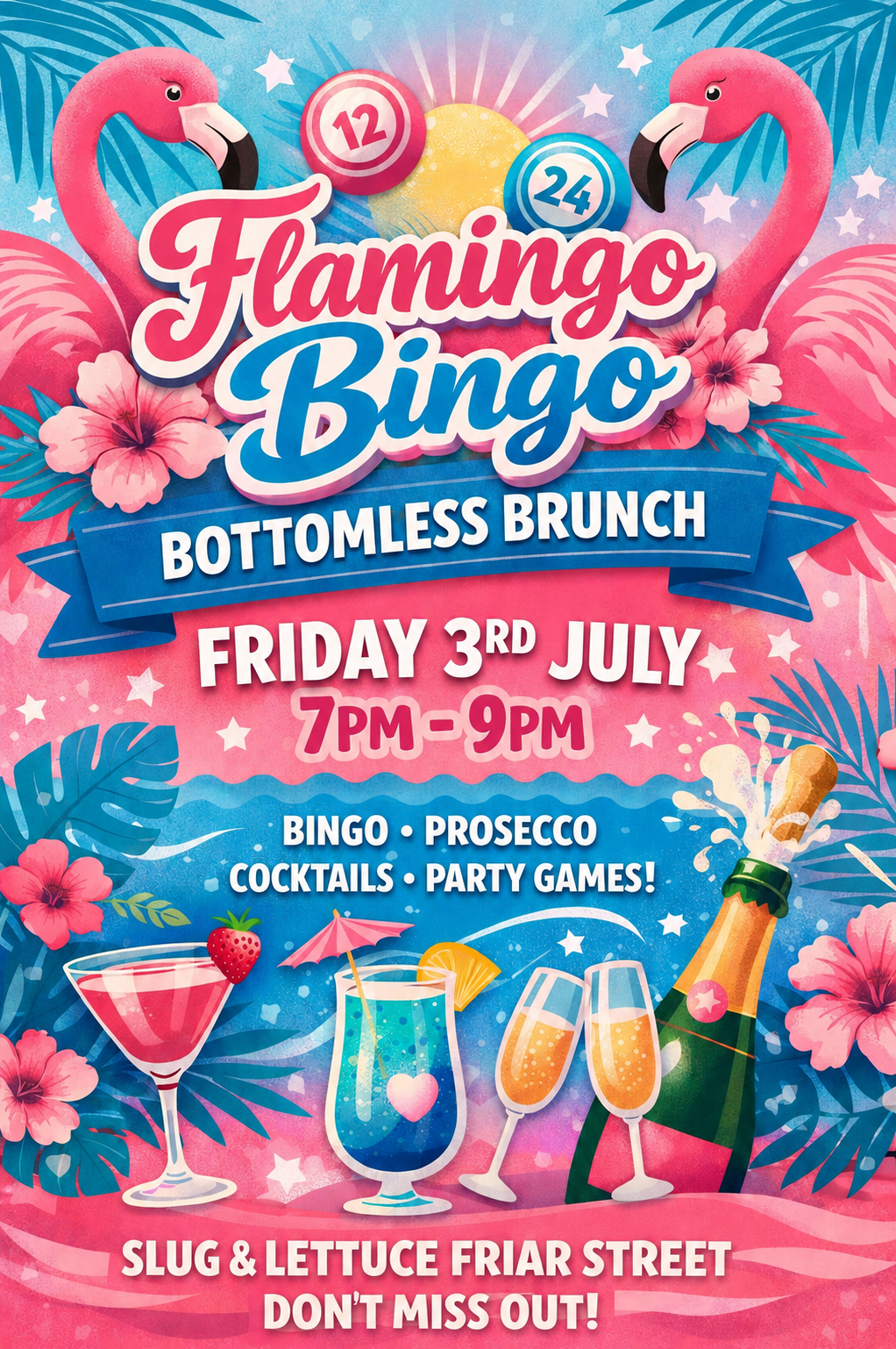 Flamingo Bingo Bottomless Brunch 