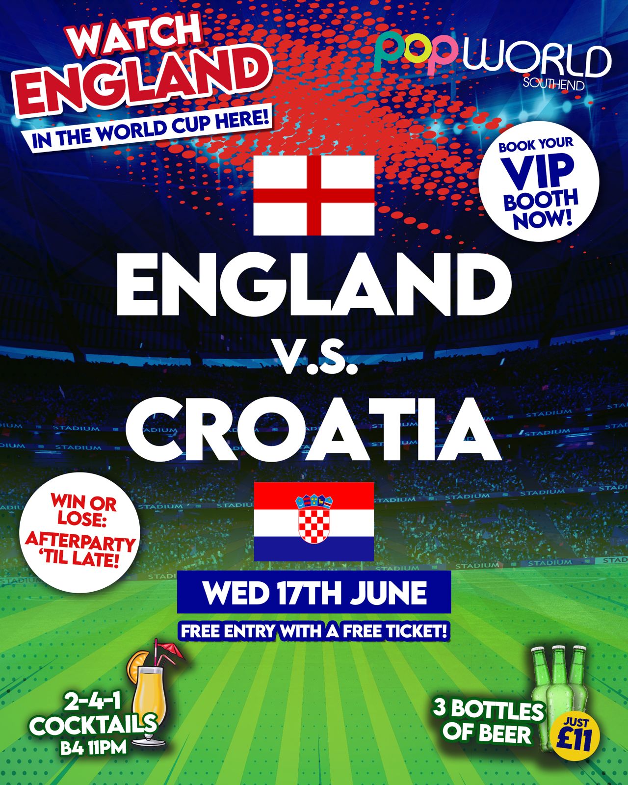 🏆 ENGLAND vs CROATIA – LIVE 🏆