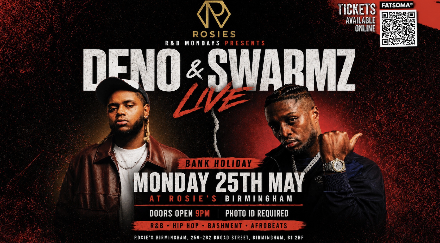RnB Mondays X Deno And Swarmz Live