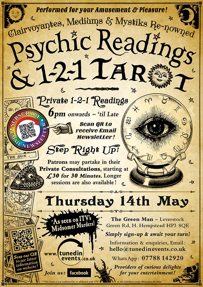 Psychic Readings & 1-2-1 Tarot