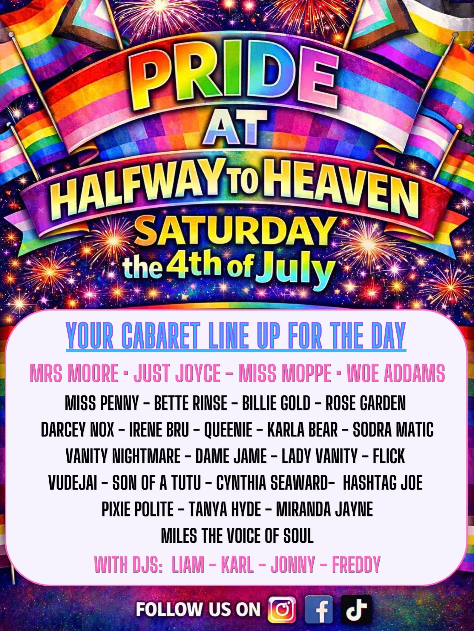 Pride in London - ALL DAY CABARET