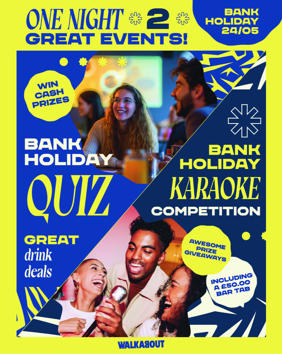 WIN A £50 BAR TAB! - BANK HOLIDAY