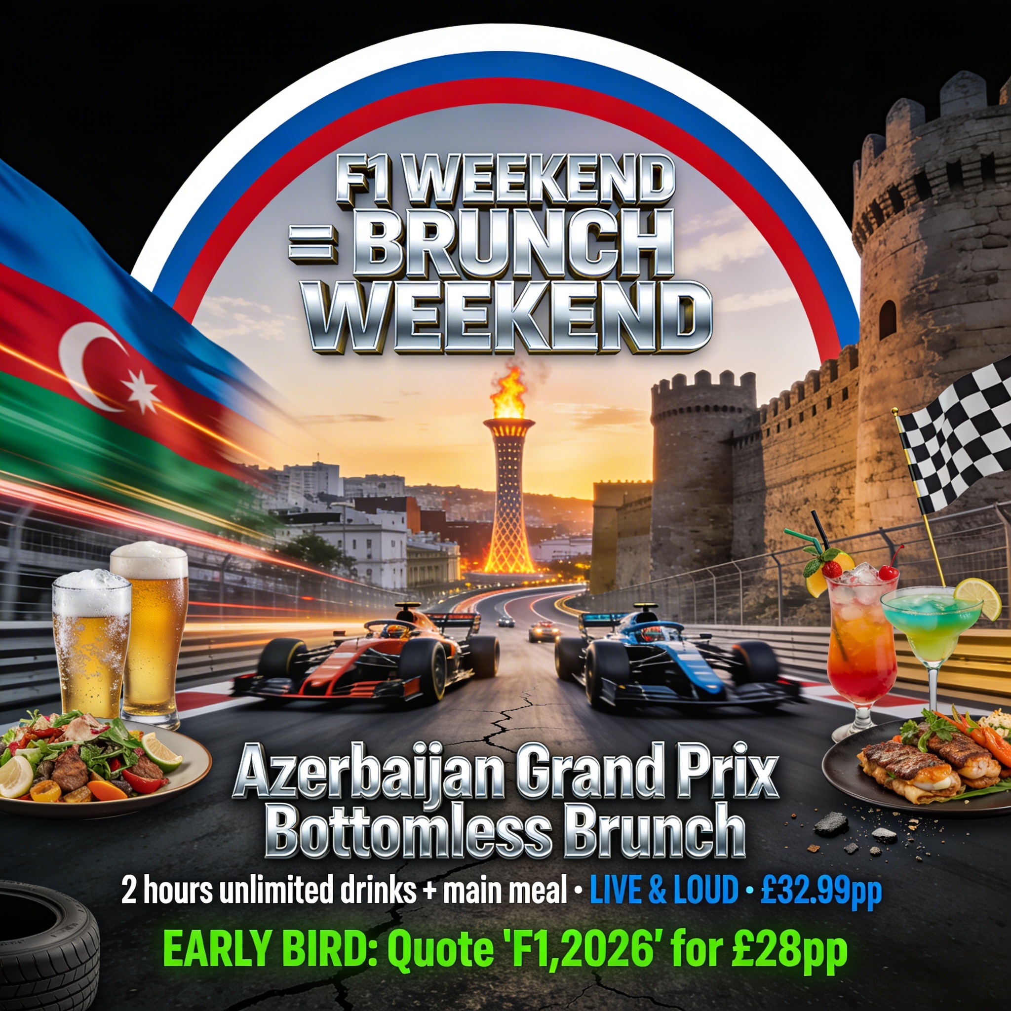 F1 Azerbaijan GP Bottomless Brunch