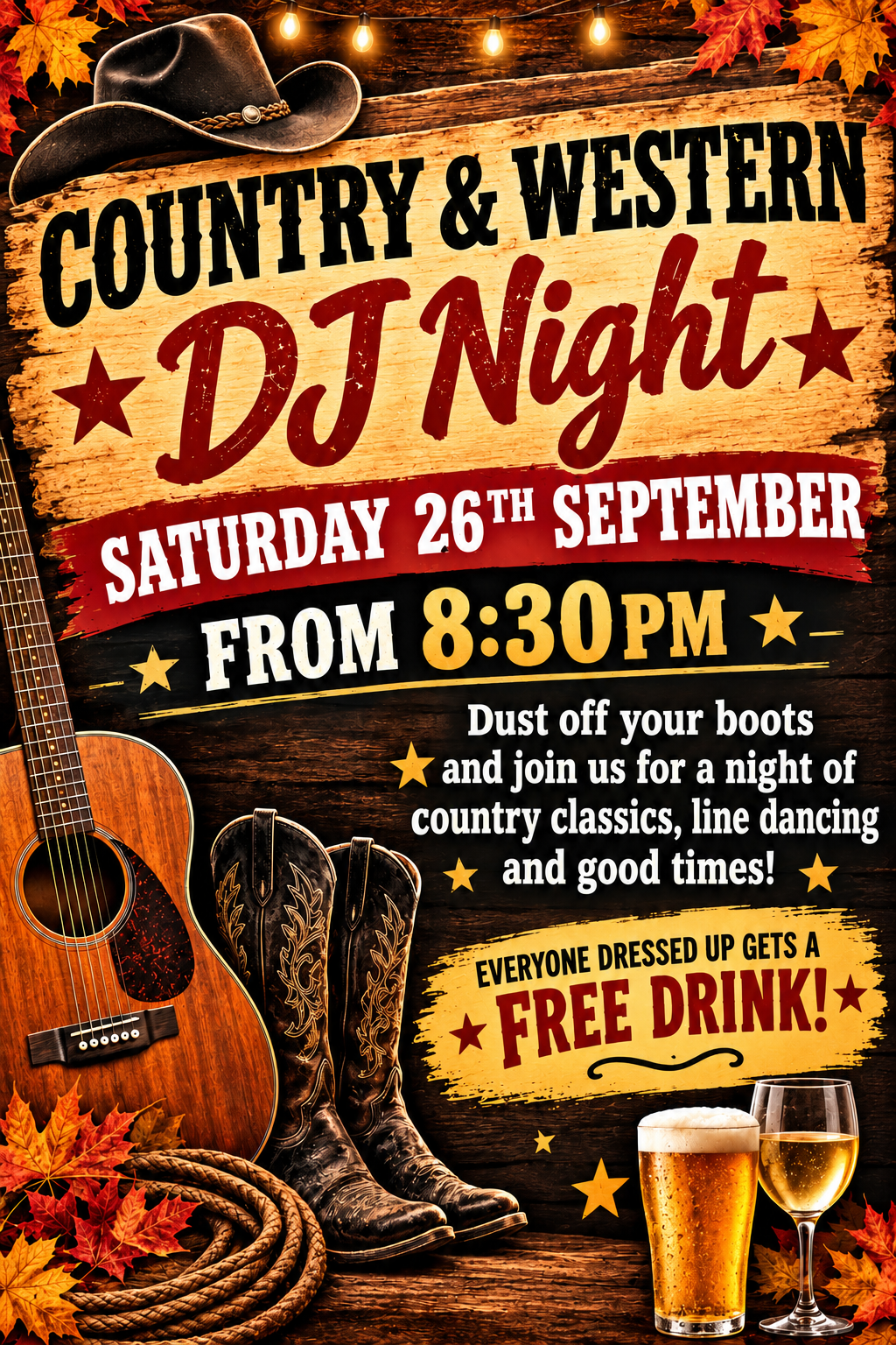 Country & Western DJ Night
