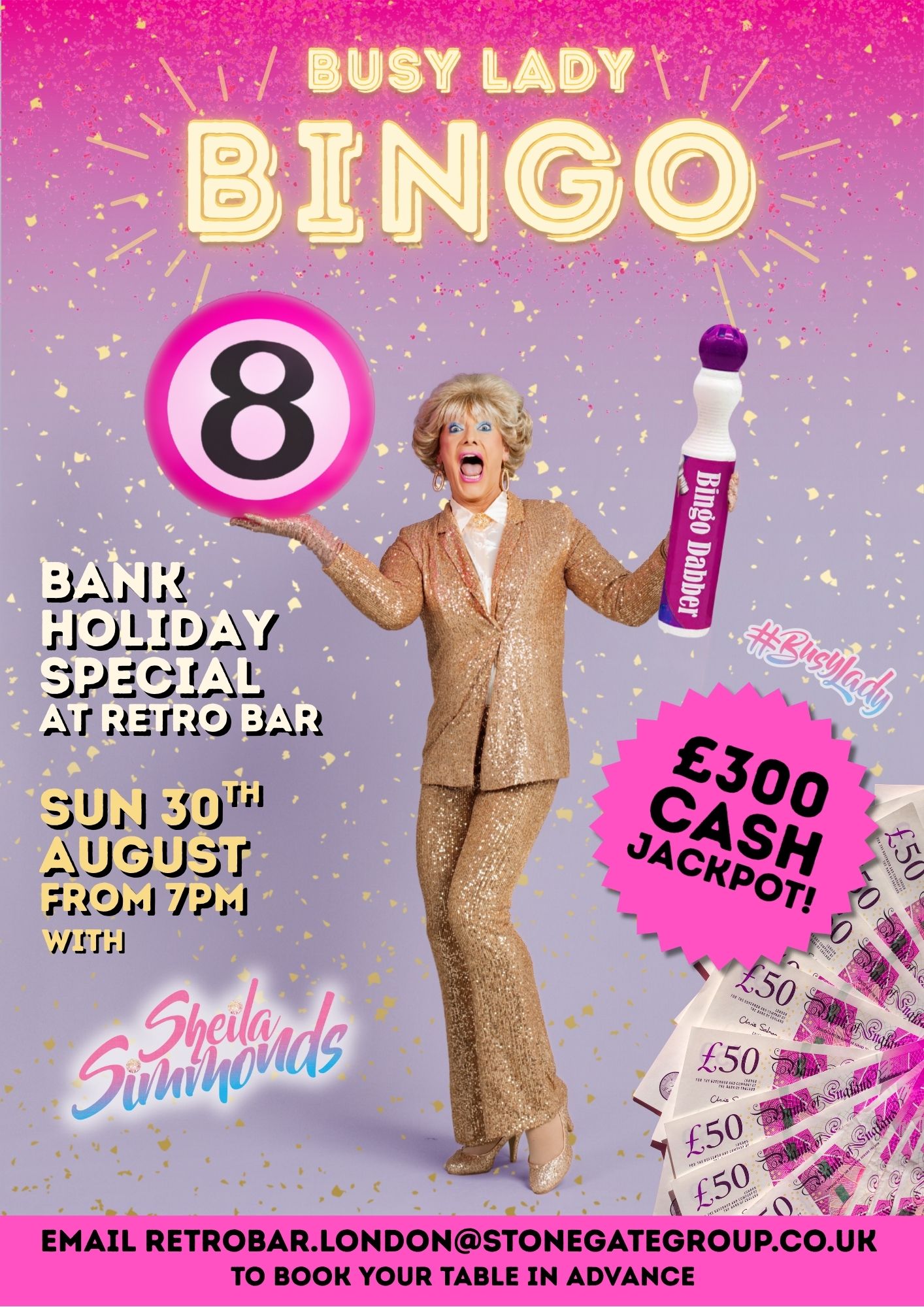 Busy Lady Bingo Bank Holiday Spcial