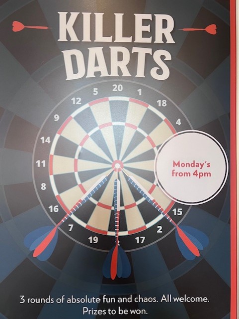 KILLER DARTS AT THE HARES