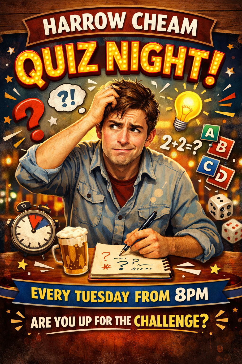 Harrow Quiz night with Verdin