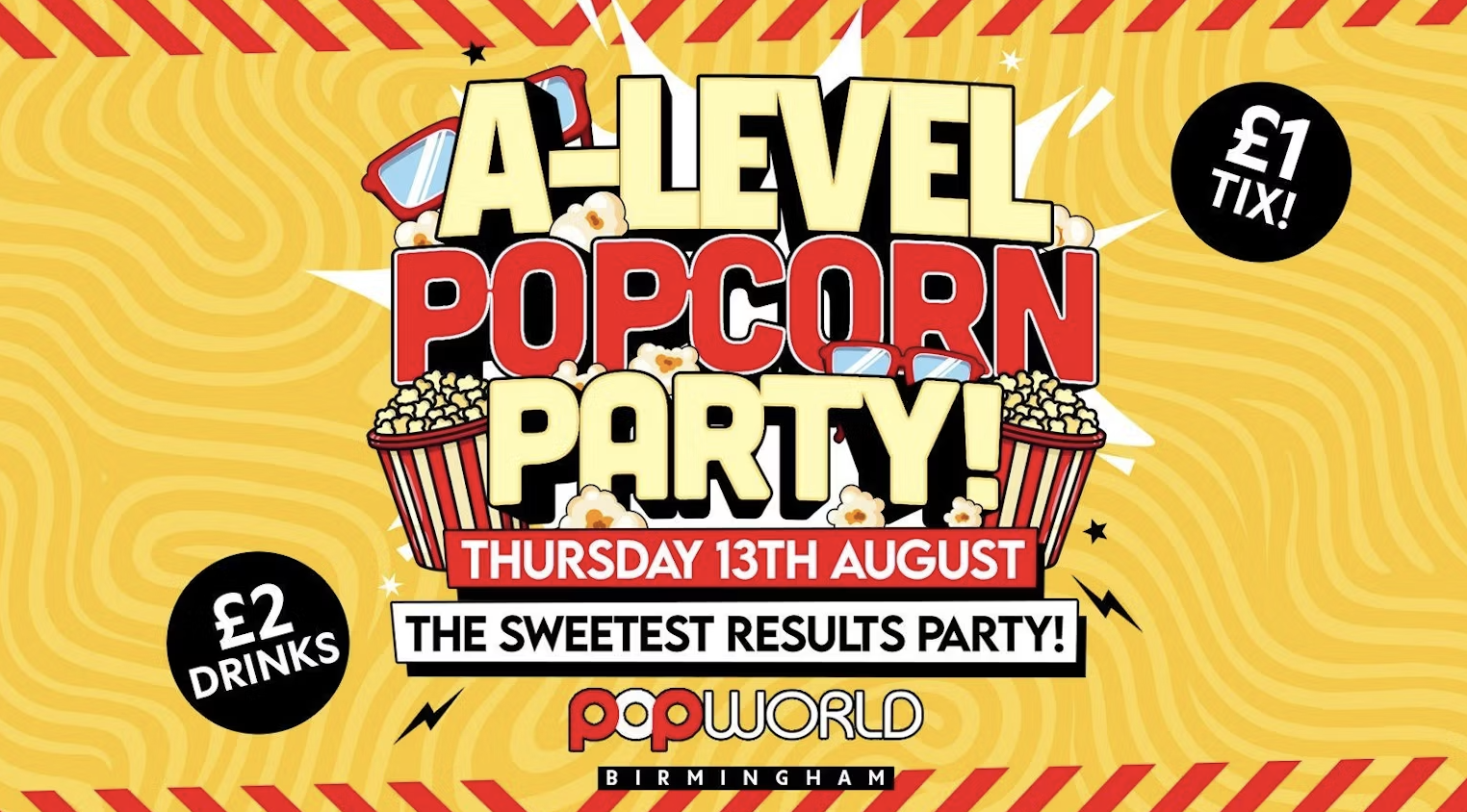 A Level Results POPCORN Party