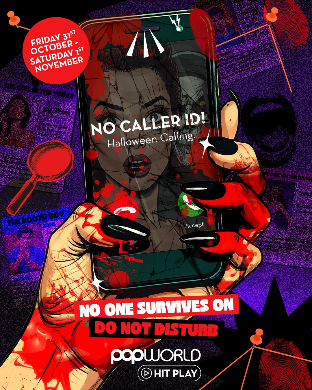 📱No Caller ID – Halloween Saturday
