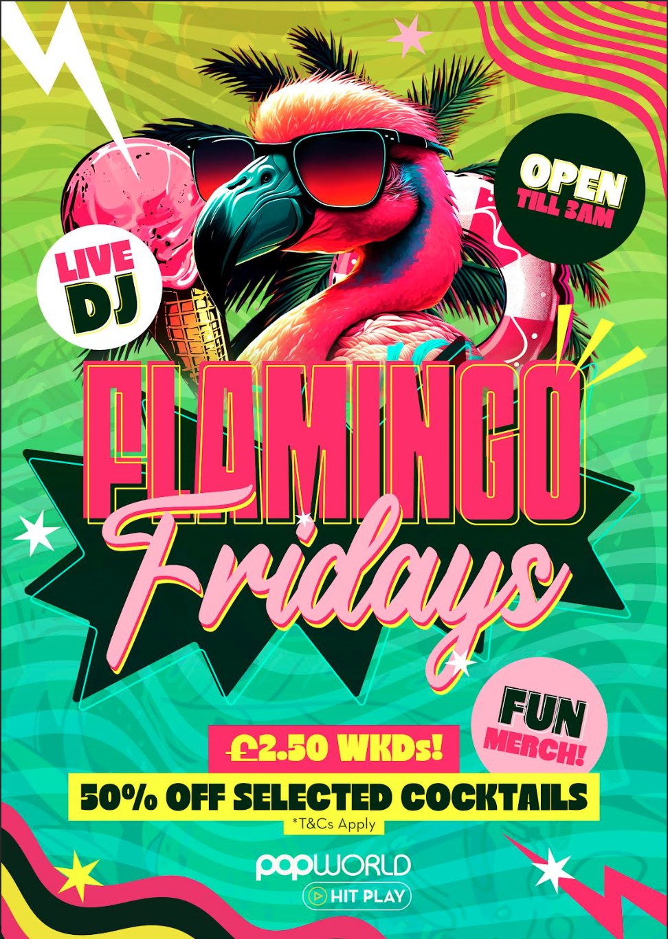 Flamingo Fridays in Popworld 
