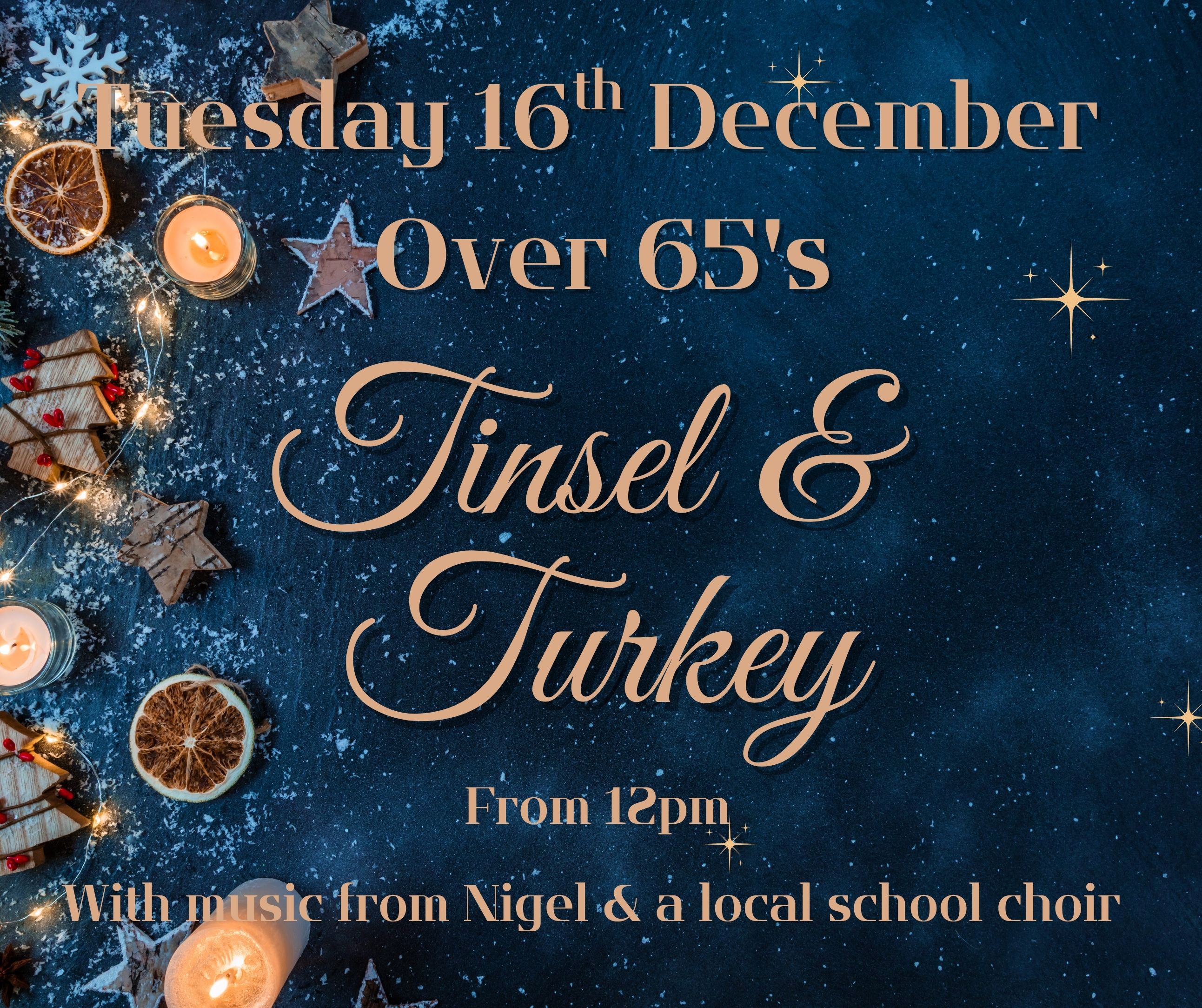 Over 65's Tinsel and Turkey