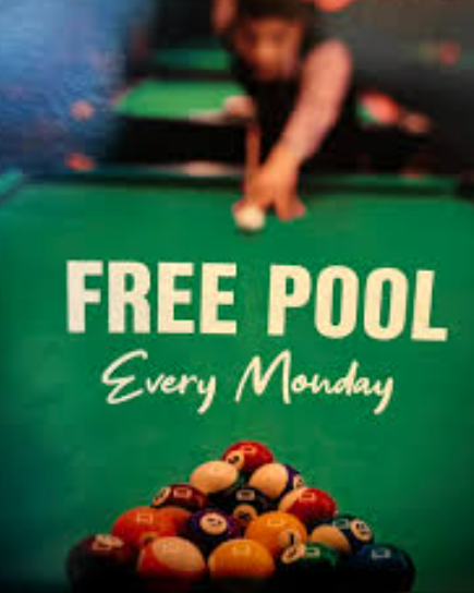 Free Pool Monday's 