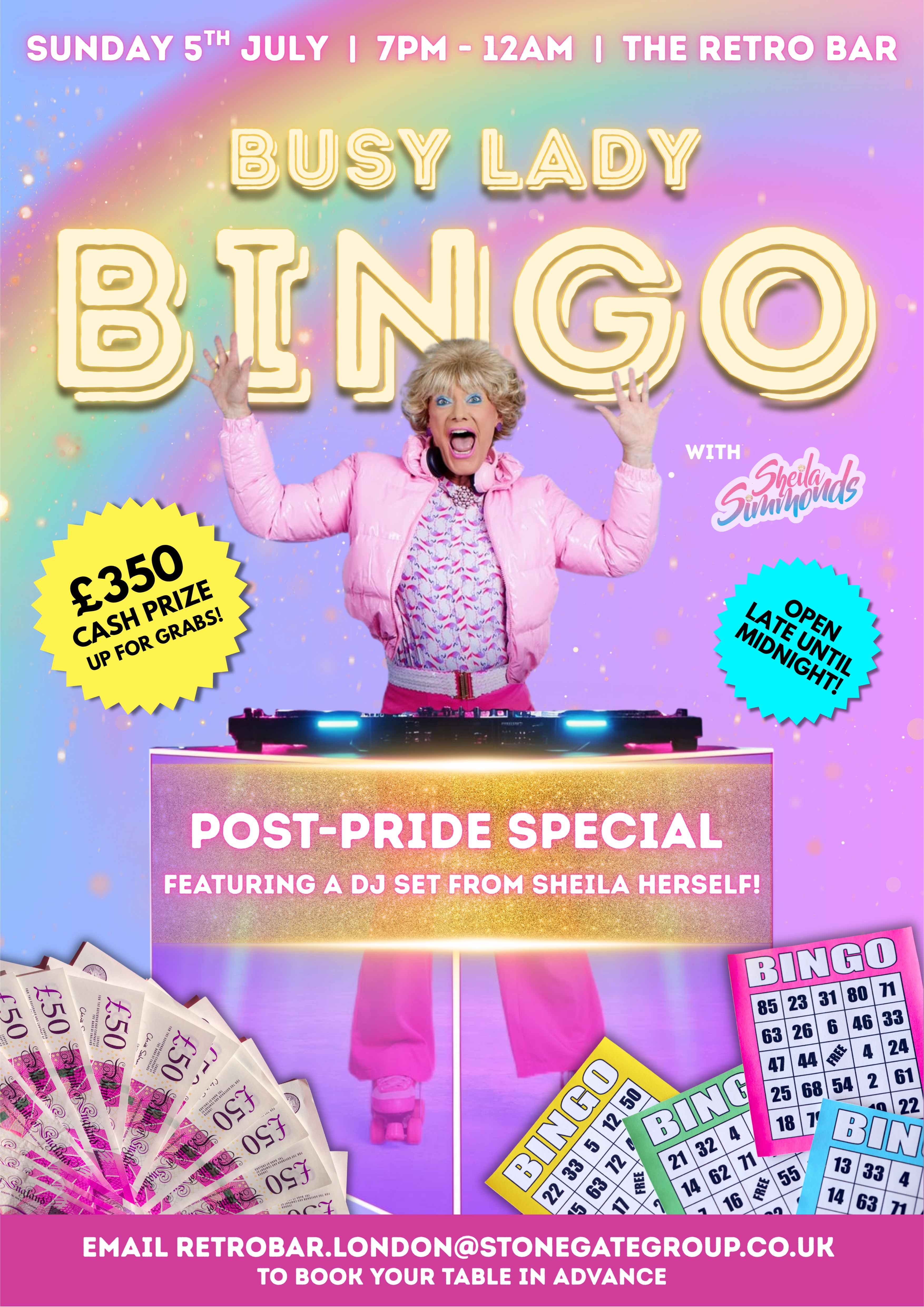 Busy Lady Bingo Post Pride Special