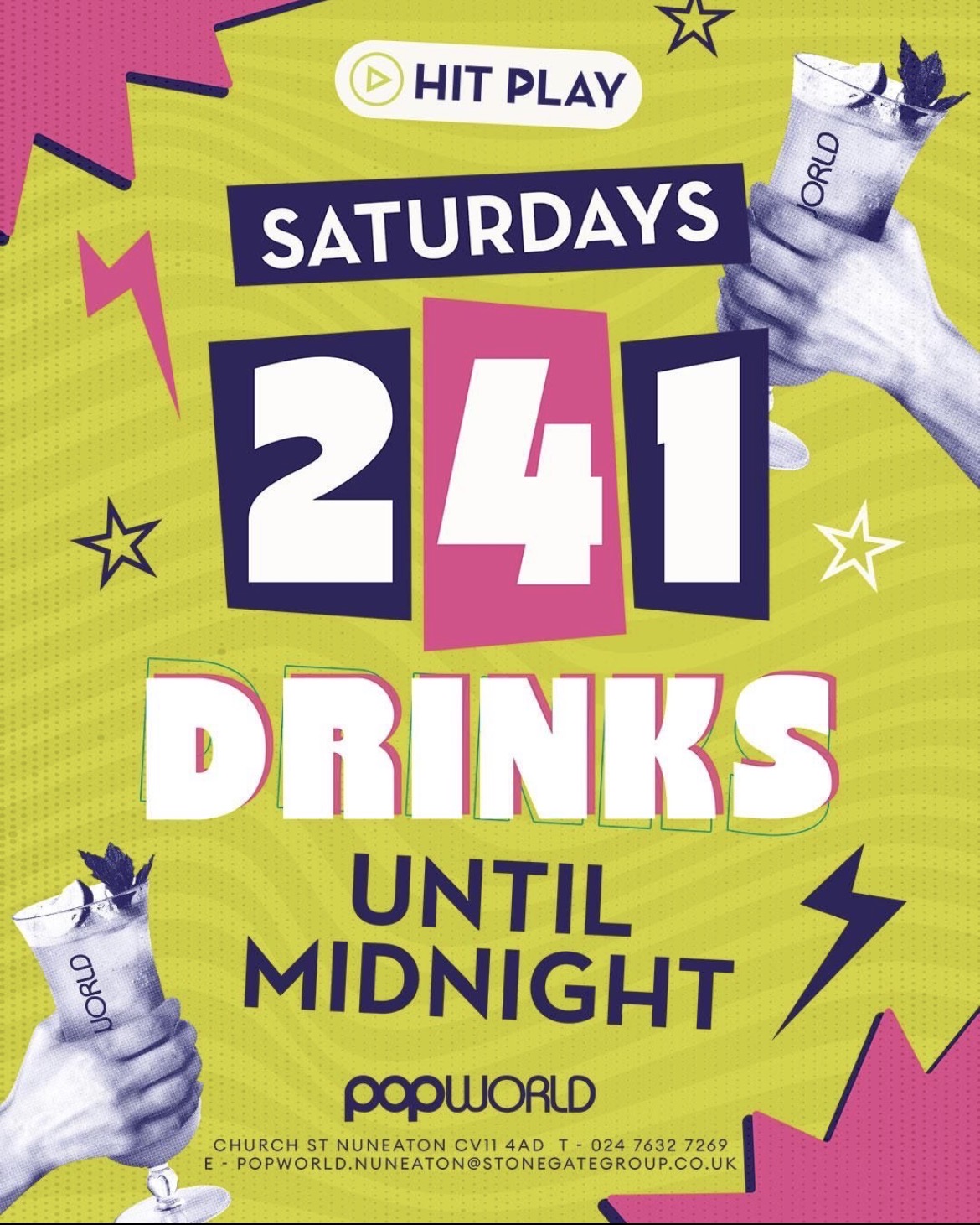 What The POP Saturdays 241 drinks