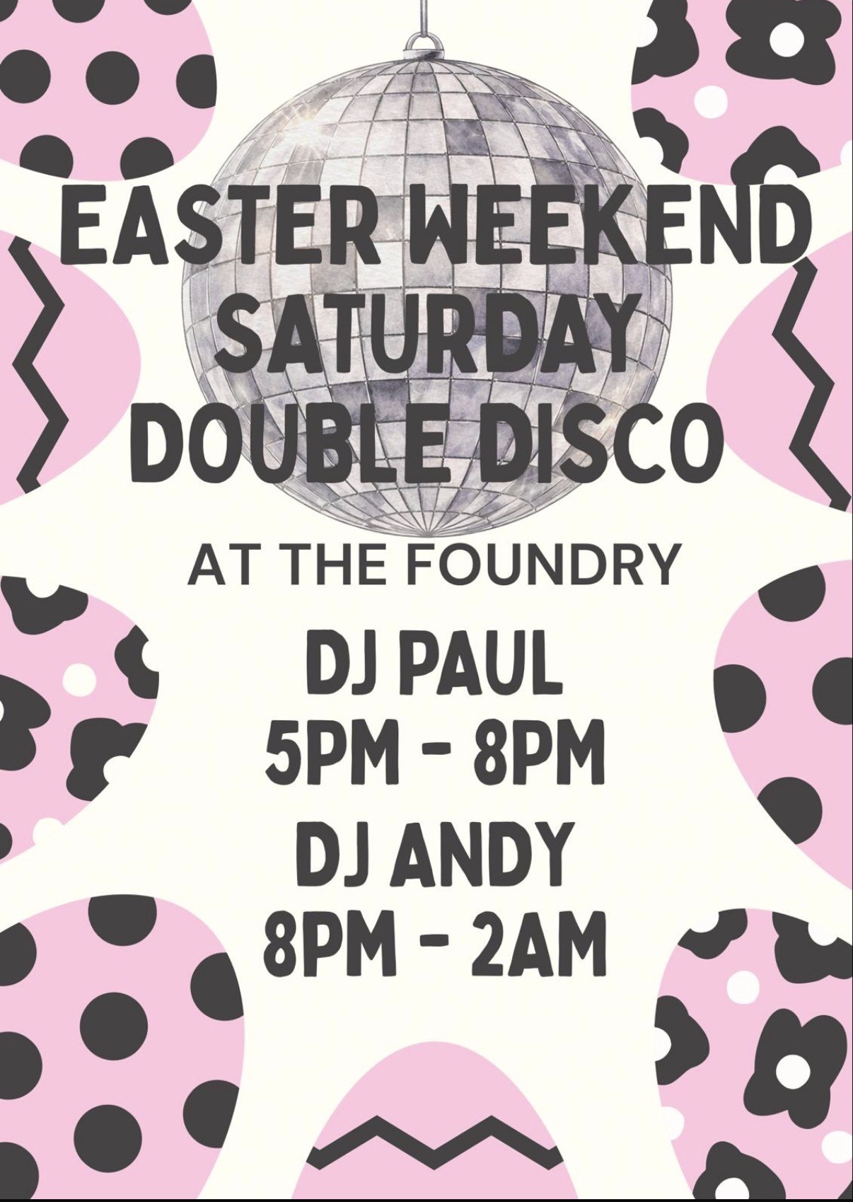 Double Disco this Easter Saturday