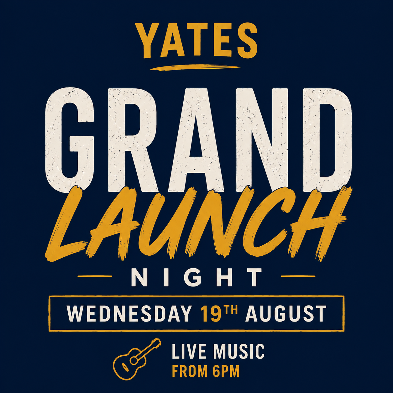 Yates grand Re-launch