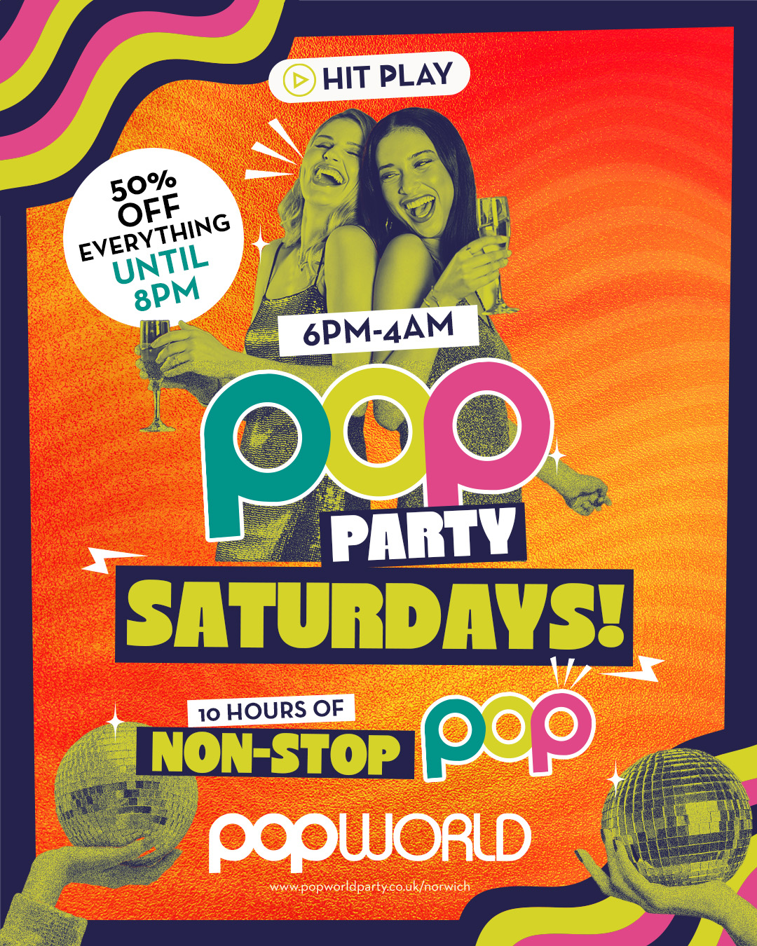 Pop Party Saturdays